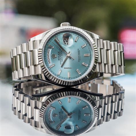 rolex day date 1981 baby blue|value of Rolex watches.